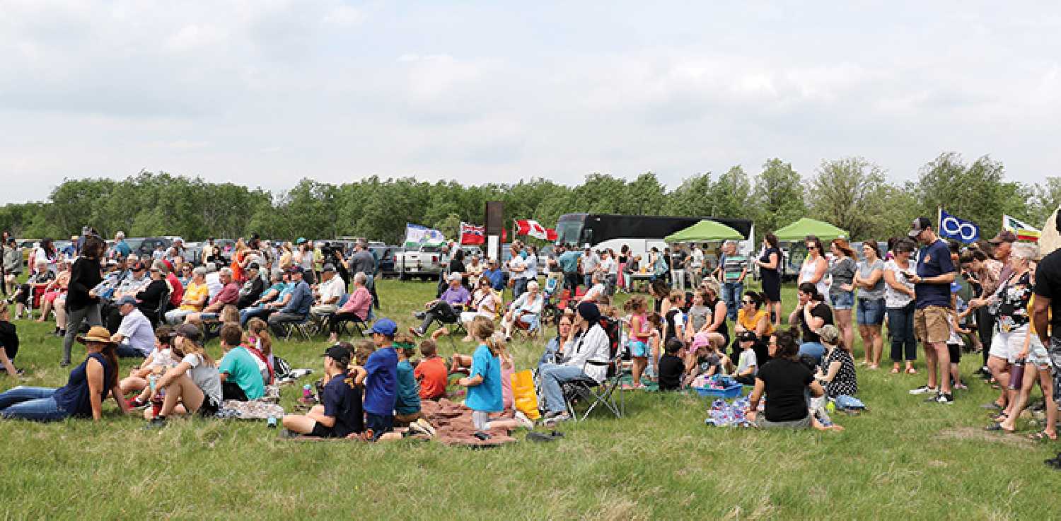 Around 200 people came from different communities such as Brandon, Winnipeg, St. Lazare and surrounding areas to celebrate the grand opening of the Fort Ellice site, located near the Manitoba-Saskatchewan border, just outside of the Village of St. Lazare.